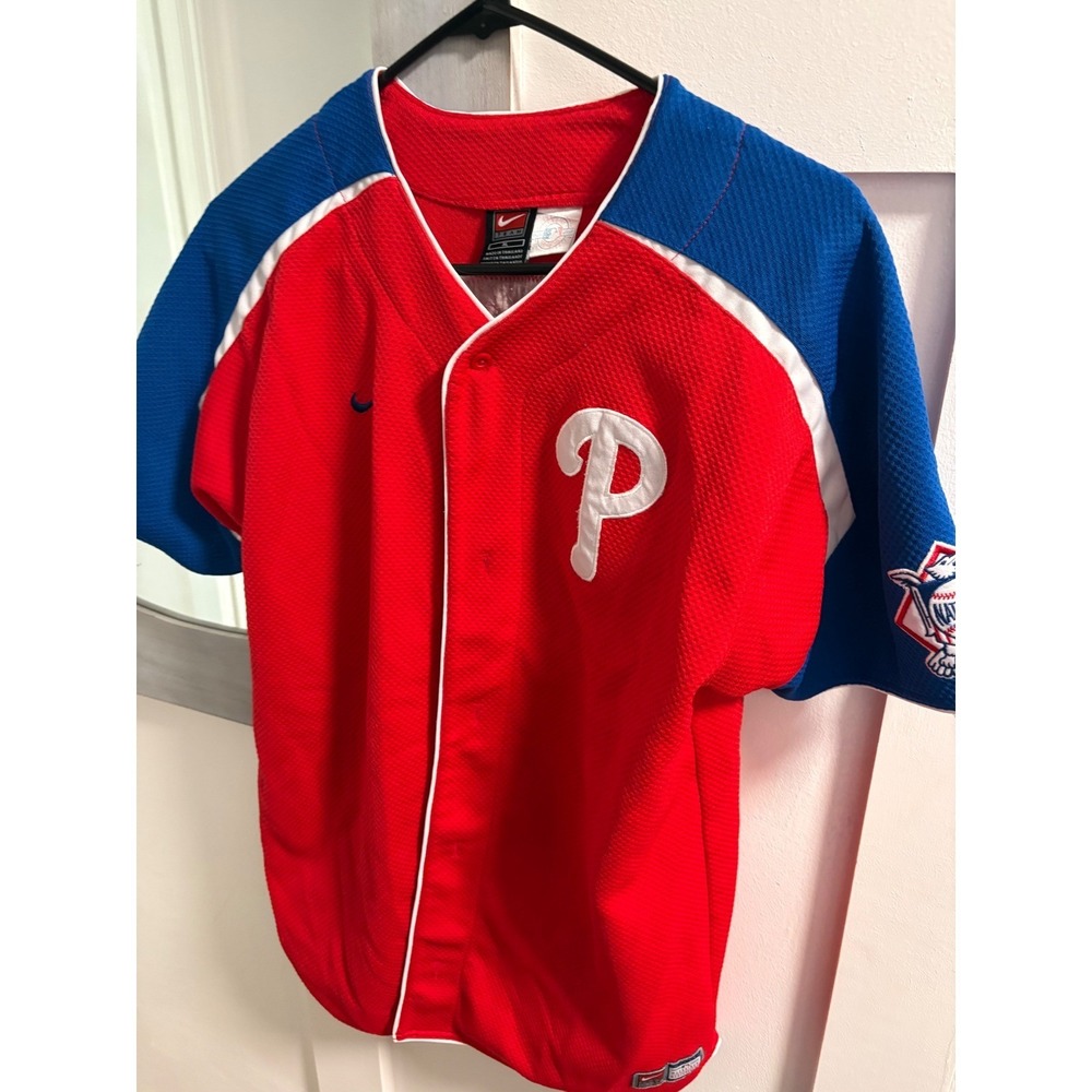Nike Kids Philadelphia Phillies Ryan Howard #6 Jersey Red Blue Youth XL MLB